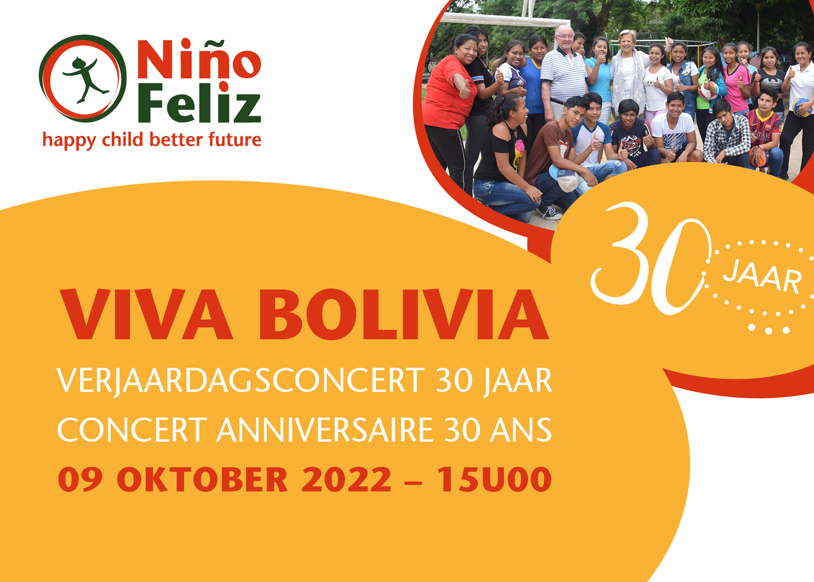 9 oktober: verjaardagsconcert Niño Feliz